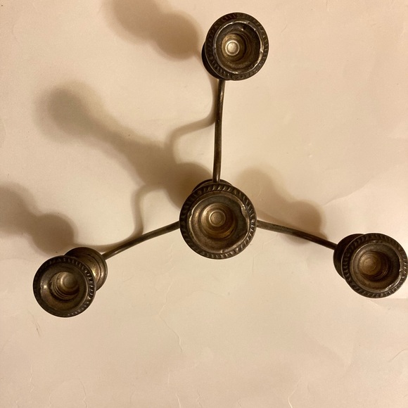 Vintage candelabra  4 candles Sterling Silver candelabra true vintage candelabra - Picture 5 of 7